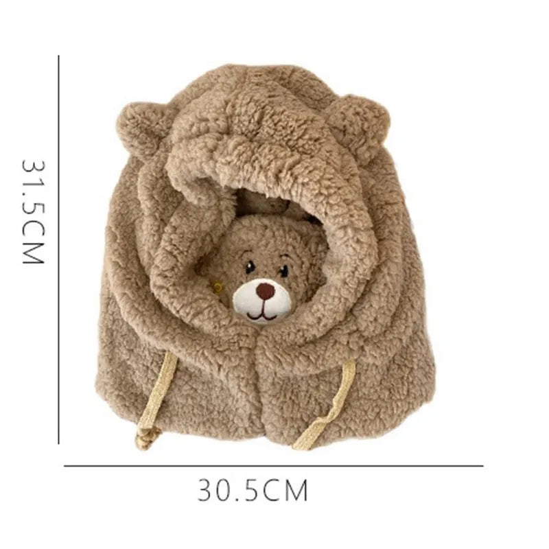Cute Bear Hoodie For Girls